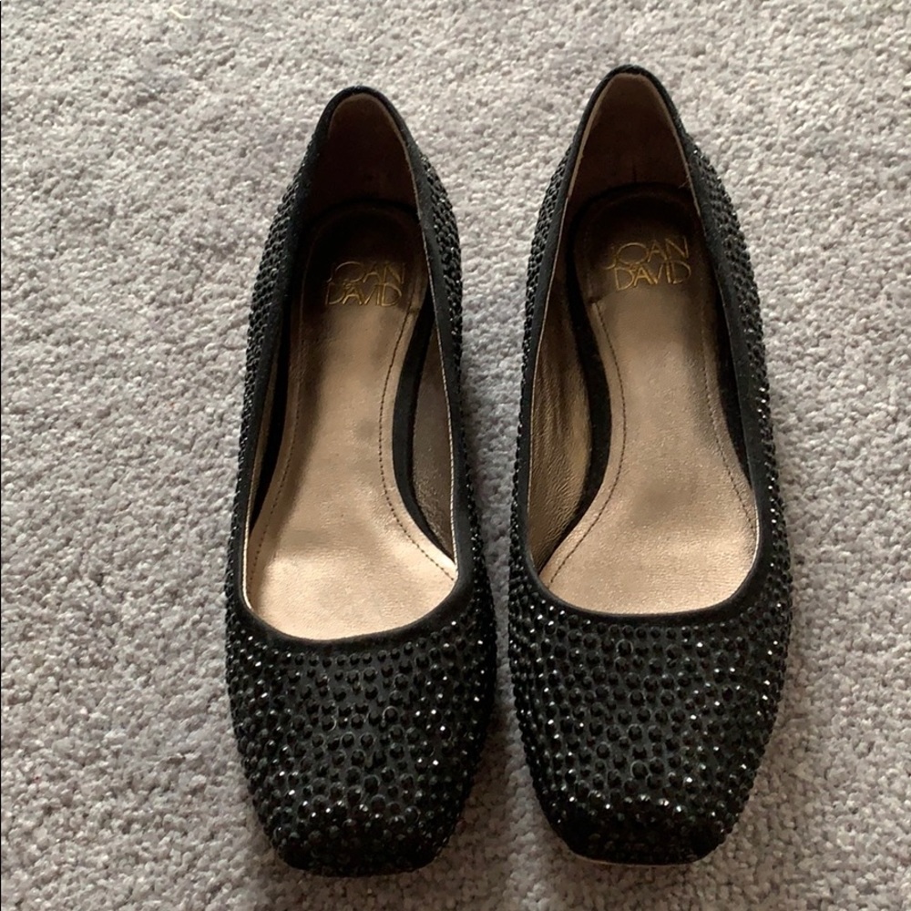Black Rhinestone Flats! - Picture 2 of 4